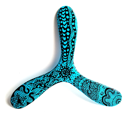 boomerang zentangle marino