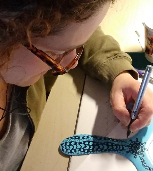 painting zentangle